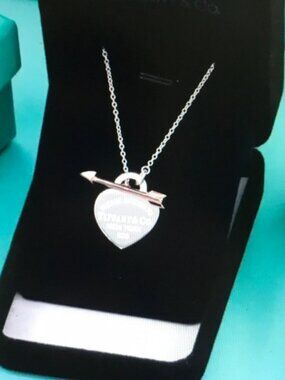 Tiffany & Co. Silver Heart Pendant Necklace